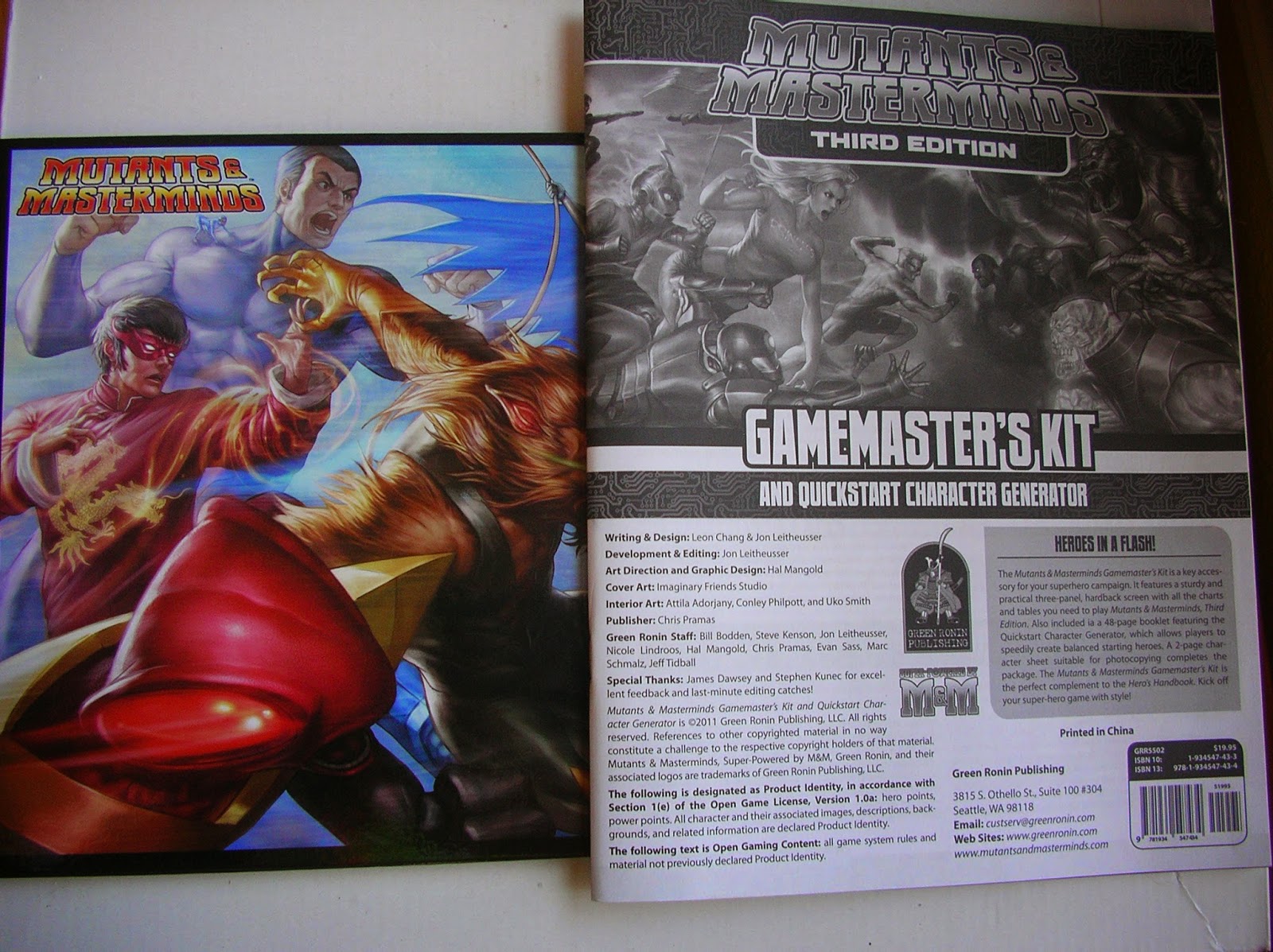 Mutants & Masterminds 3rd Gamemasters Kit